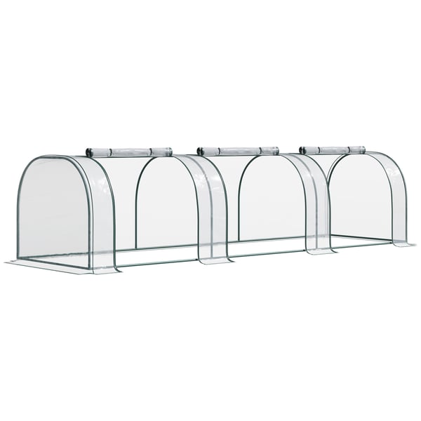 Drivhus, 350x100x80 cm, Transparent Grøn