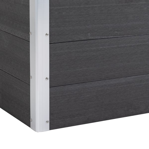 Upphöjd odlingsbädd, 100x50x55,5 cm, Grå