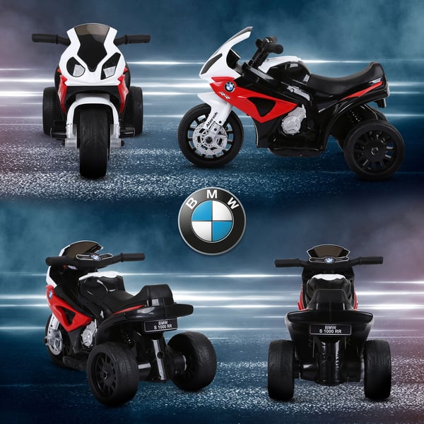 Børns elektriske trehjulet cykel, BMW S1000RR, 66x37x44 cm, rød