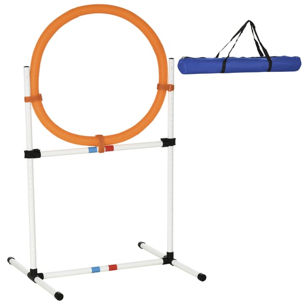 Hundagilityträningsset, 74,5x66x91 cm, Vit Orange