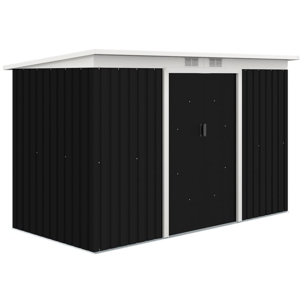 Haveskur, 280x130x172 cm, Mørkegrå