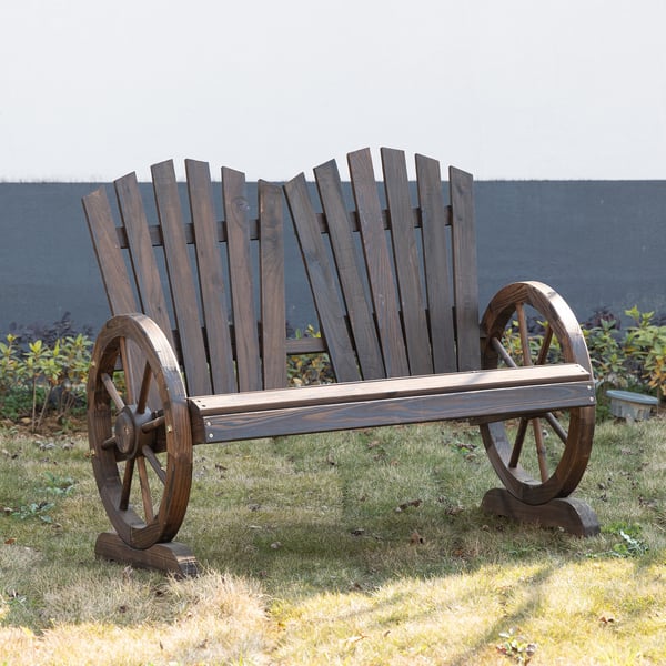 Trädgårdsbänk, 108x66x95 cm, Brun