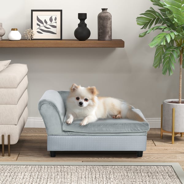 Hundesofa, 76x45x41.5 cm, lyseblå