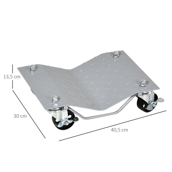 Auton siirtovaunu, 40.5x30x13.5 cm, harmaa