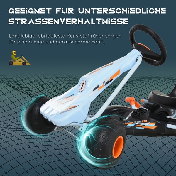 Pedal gokart, 97x66x59 cm, blå