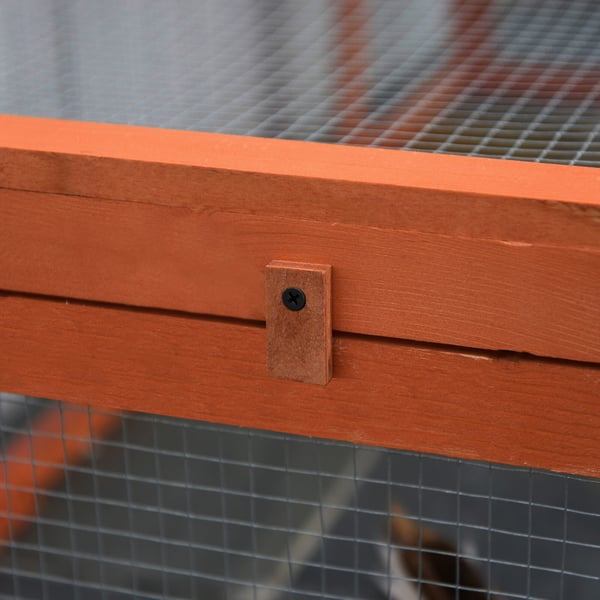 Smådjursbur, 180x90x48 cm, Orange