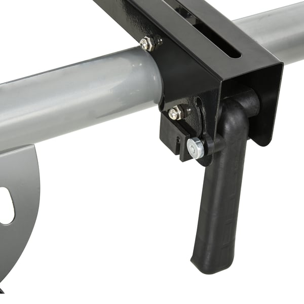 Kap- och geringssågbord, 73x96x123,5-245 cm, Svart-Silver