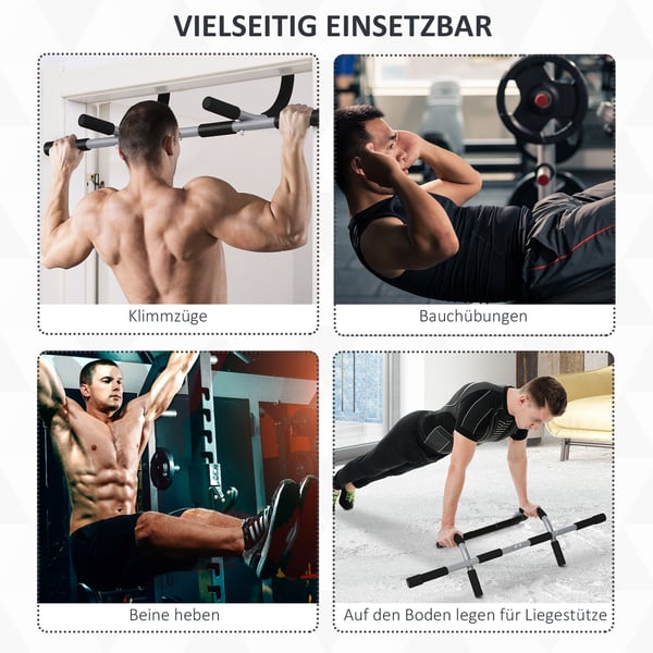 Pull-Up Bar, 92x40x17 cm, Svart