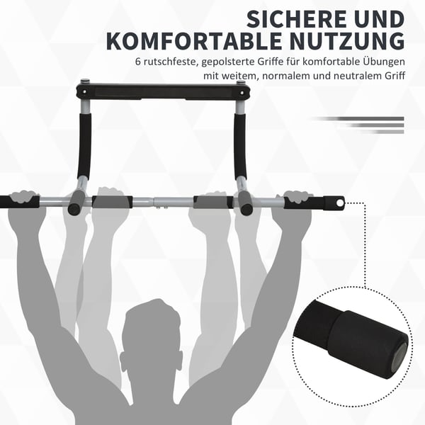 Pull-Up Bar, 92x40x17 cm, Svart