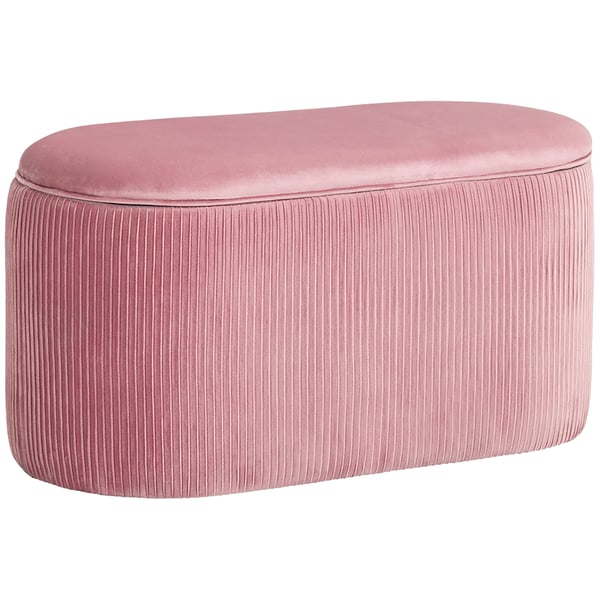 Bænk med opbevaring, 81x40x41 cm, Pink