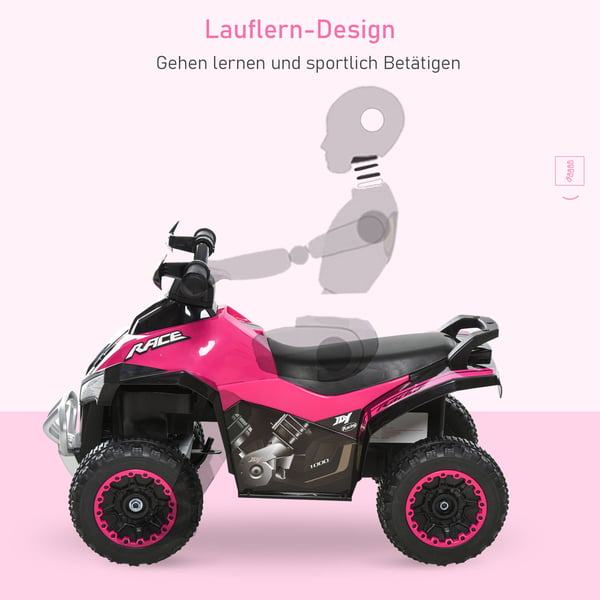 Ride-On bil, 67,5x38x44 cm, pink