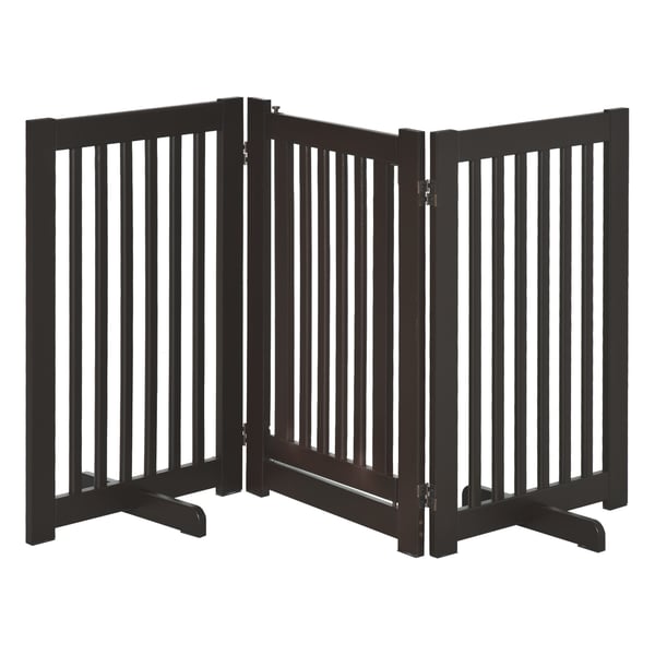Hundegitter, 155x1.5x76 cm, Brun