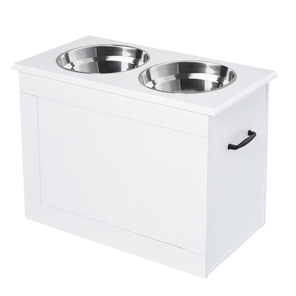Hundemadestation, 60x30x41 cm, Hvid