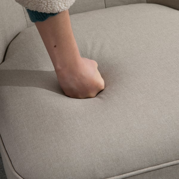 Lænestol, 67x67x78 cm, Beige Sort