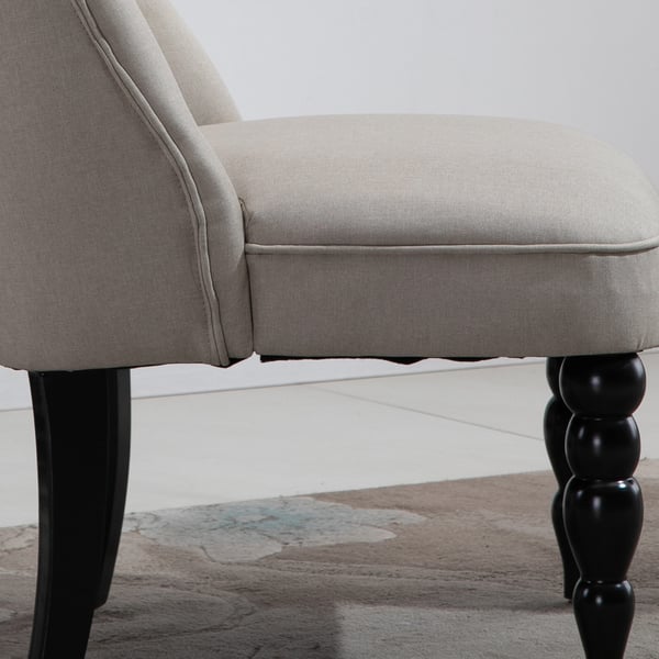 Lænestol, 67x67x78 cm, Beige Sort