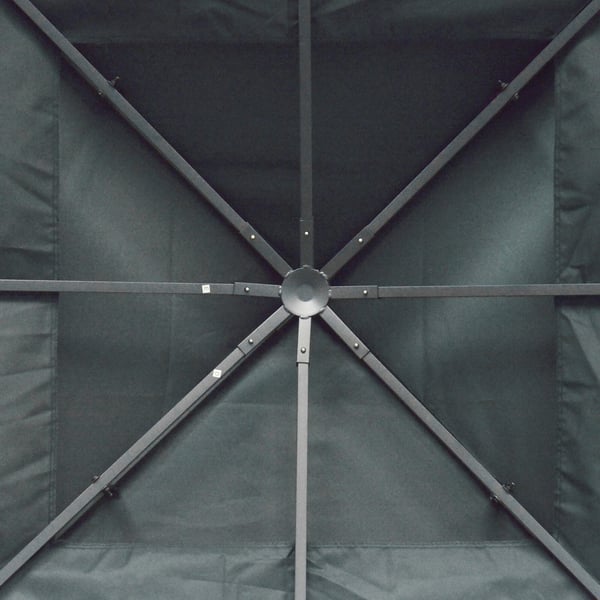 Canopytak, 300x300 cm, Grå