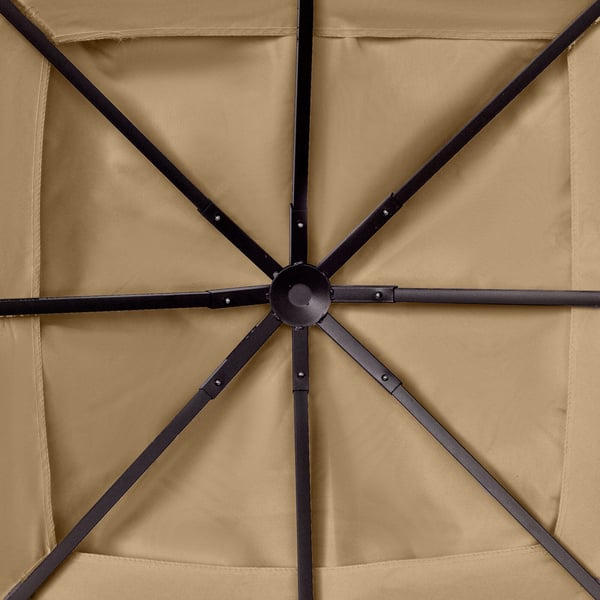 Pavillon tagdække, 298x295 cm, Beige