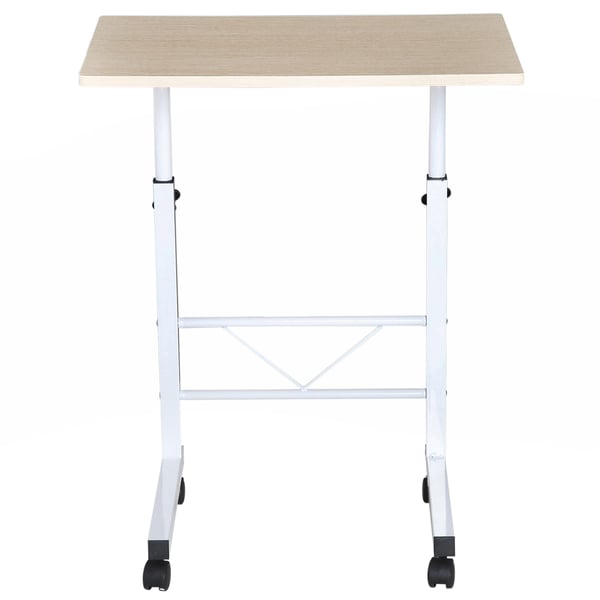 Sofabord, 60x40x68-78 cm, Hvid
