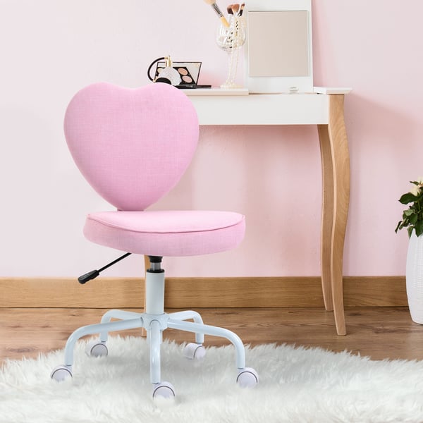 Kontorstol, 40x50x79-89 cm, Pink