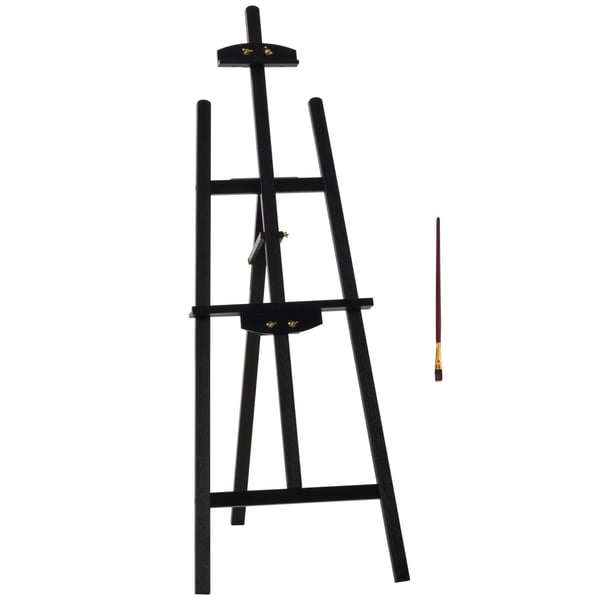Staffli, Furu, 51,5x71,5x134,5 cm, Svart