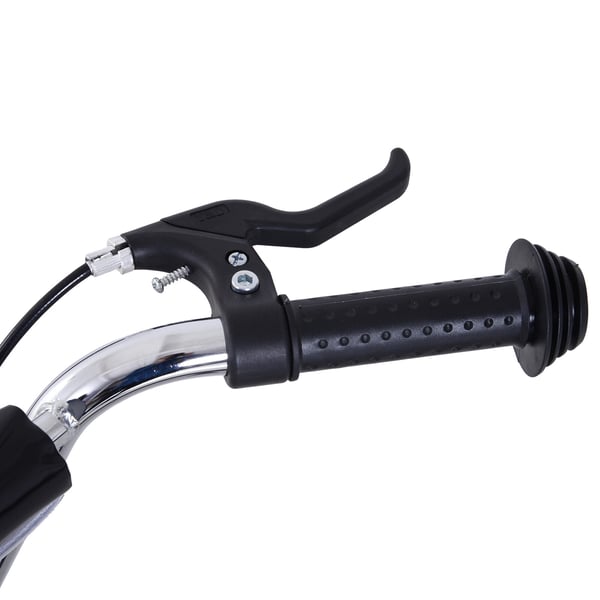 Sparkcykel, 135x58x92-100 cm, Svart