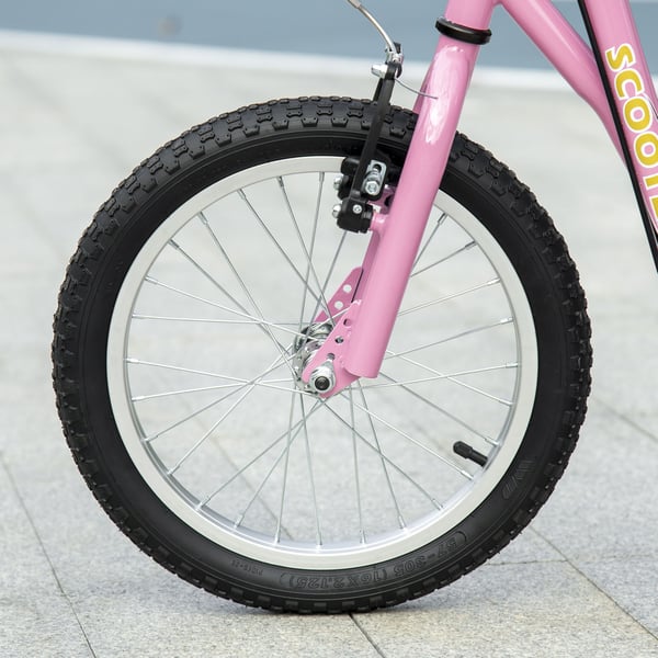 Sparkcykel, 135x58x92-100 cm, Rosa