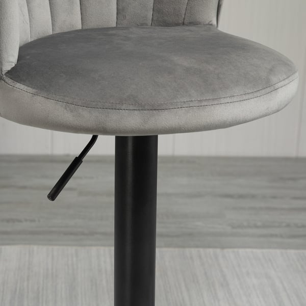 Barstolsæt, 51.5x57.5x93-114.5 cm, Grå