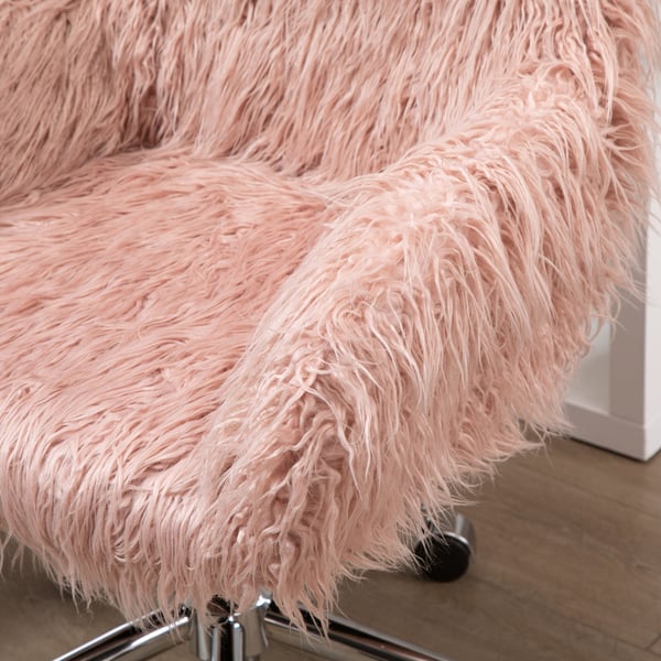 Kontorsstol, 57x60x75-85 cm, Rosa