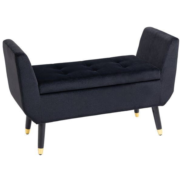 Bänk, 107x42x65 cm, Svart