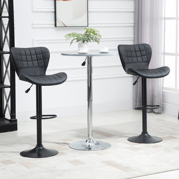 Barstolset, 47x51,5x89-109 cm, Svart