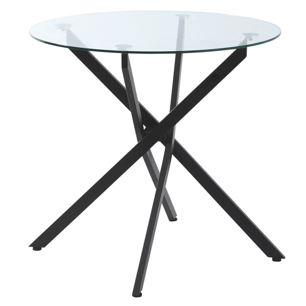Sofabord, 80x80x75 cm, Sort