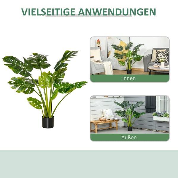 Kunstig plante, 110 cm, grøn