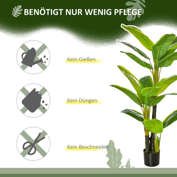 Kunstig banantræ, 150 cm, Grøn