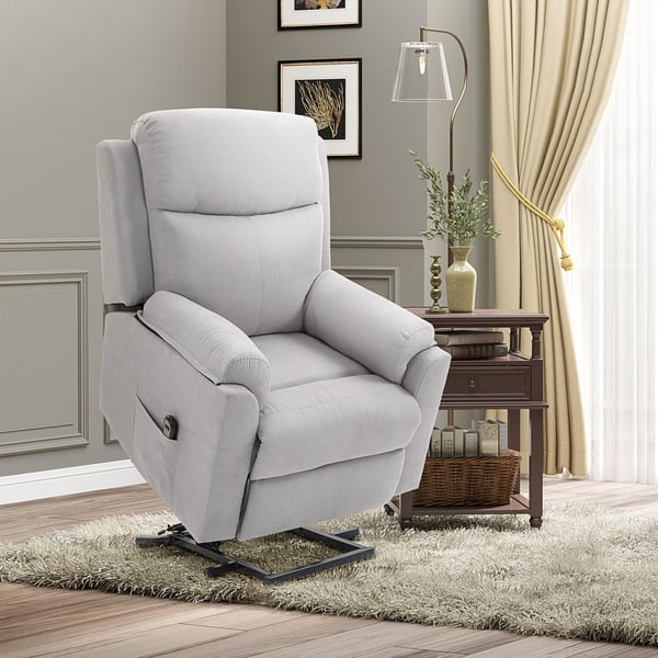 Elektrisk reclinerstol, 83x89x102 cm, lysegrå