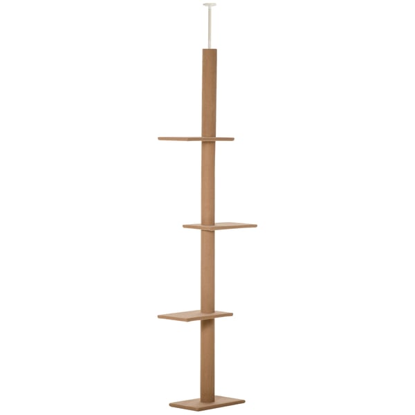 Kattställning, Justerbar Klösstolpe, 43x27x228-260 cm, Brun Kattställning, Justerbar Klösstolpe, 43x27x228-260 cm, Brun