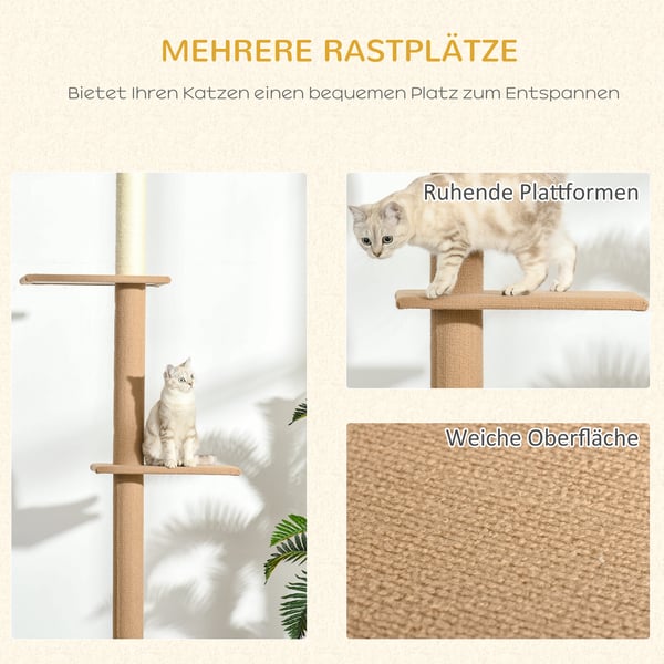 Kattorn, 43x27x228-260 cm, Khaki