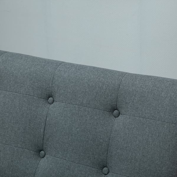 Loveseat-sohva, 115x66,5x73 cm, harmaa