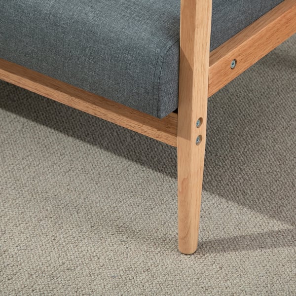 Loveseat-sohva, 115x66,5x73 cm, harmaa