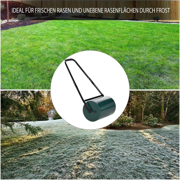 Plænevalse, 102x50x30 cm, Grøn, Metal