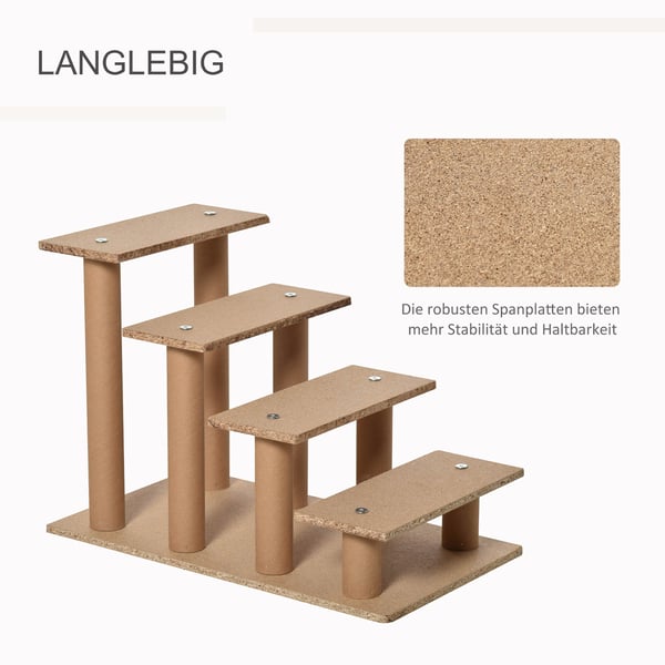 Husdjurstrappa, 60x35x44 cm, Beige