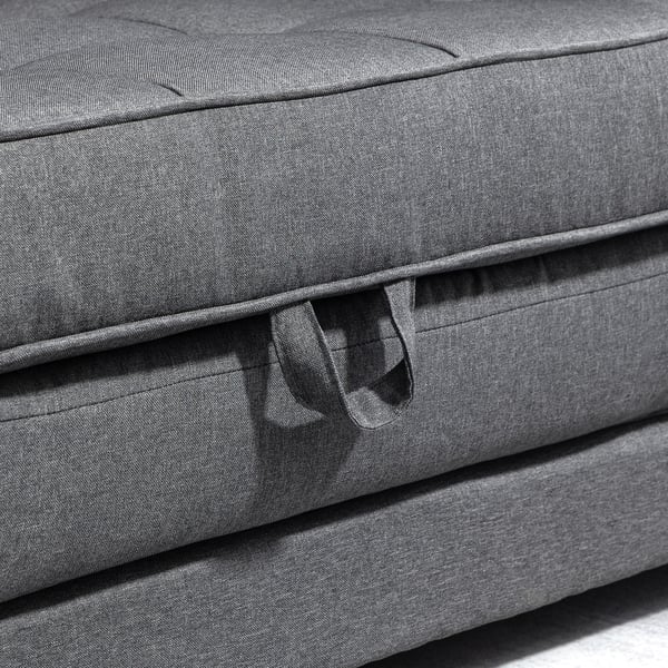 Sovesofa, 147,5x75x85 cm, Grå