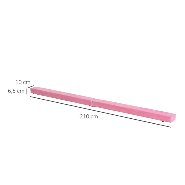 Balancestang, 210x10x6,5 cm, Pink