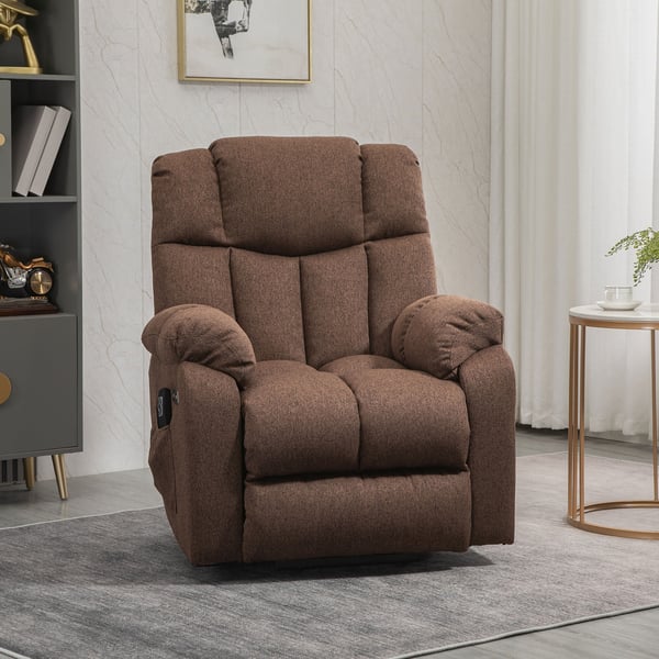 Lænestol med reclinerfunktion, 92x95x107 cm, Brun