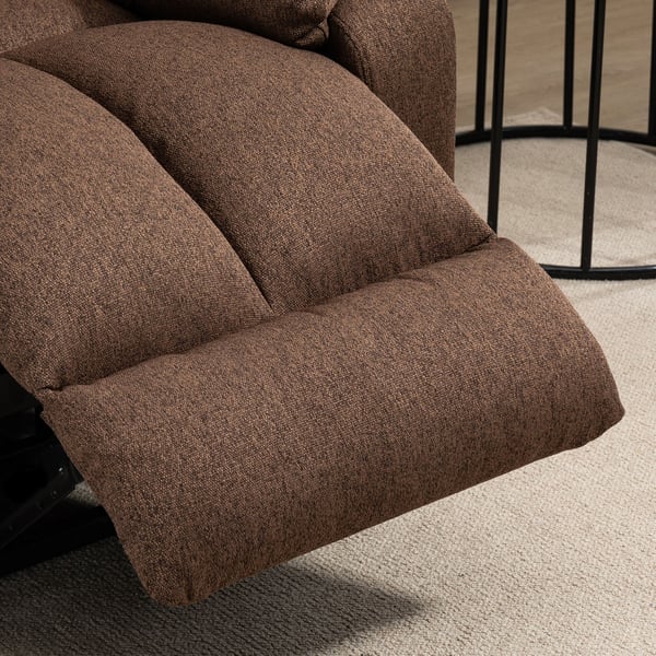 Lænestol med reclinerfunktion, 92x95x107 cm, Brun