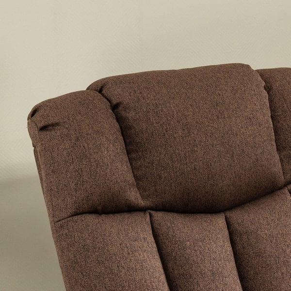 Lænestol med reclinerfunktion, 92x95x107 cm, Brun
