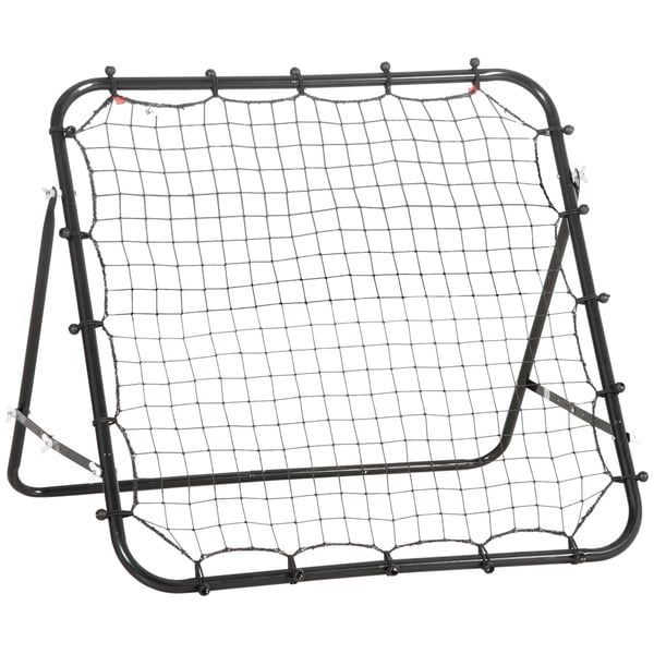 Fodboldrebounder, 96x80x96 cm, Sort