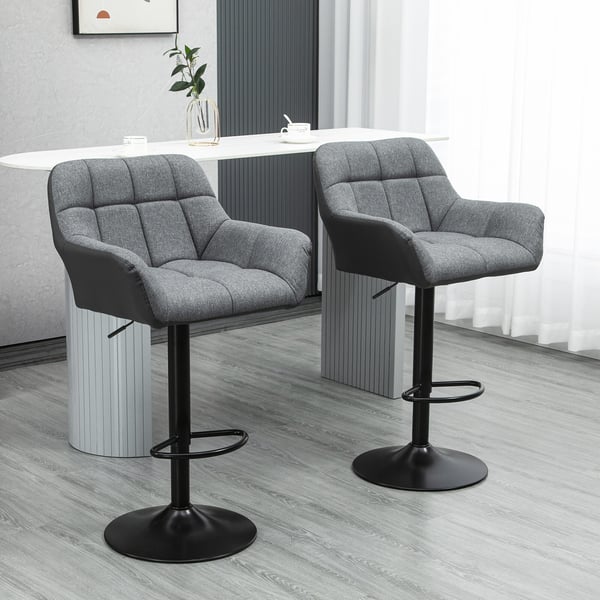 Barstol sæt, 57,5x52,5x93-114 cm, Grå