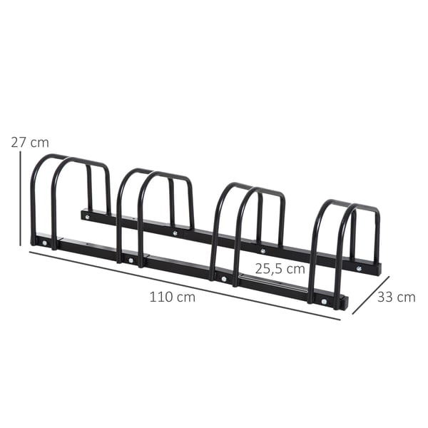 Cykelställ, 110x33x27 cm, Silver