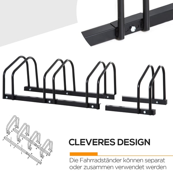 Cykelställ, 110x33x27 cm, Silver