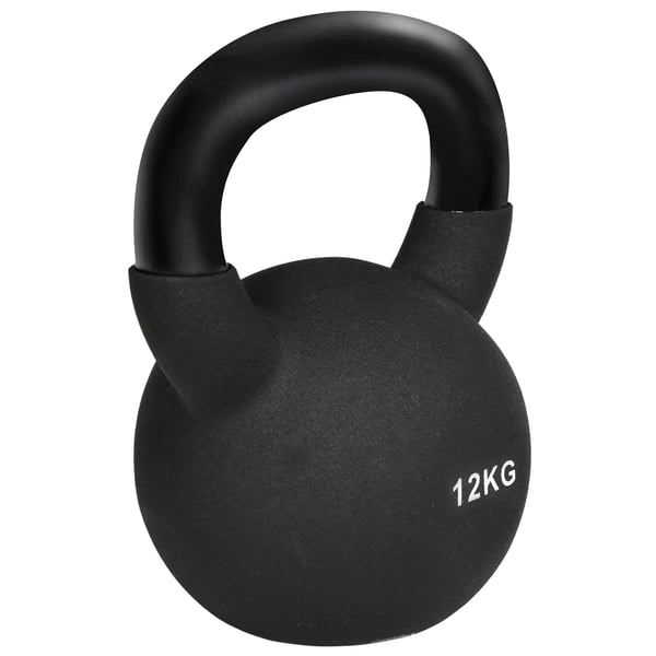 Kettlebell, 20x13x23 cm, Sort